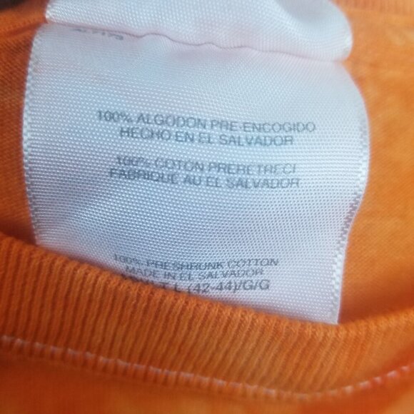 Sturgis 70th Men's Biker Rally 100% Cotton Tie Dyed Orange T-Shirt Sz L - Picture 3 of 5